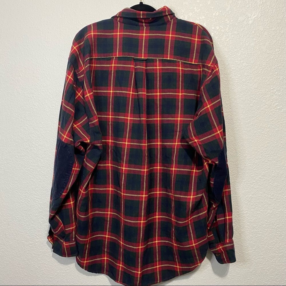 FILA Sport Vintage Shacket Flannel Button Up with Elbow pads-L - Picture 6 of 11
